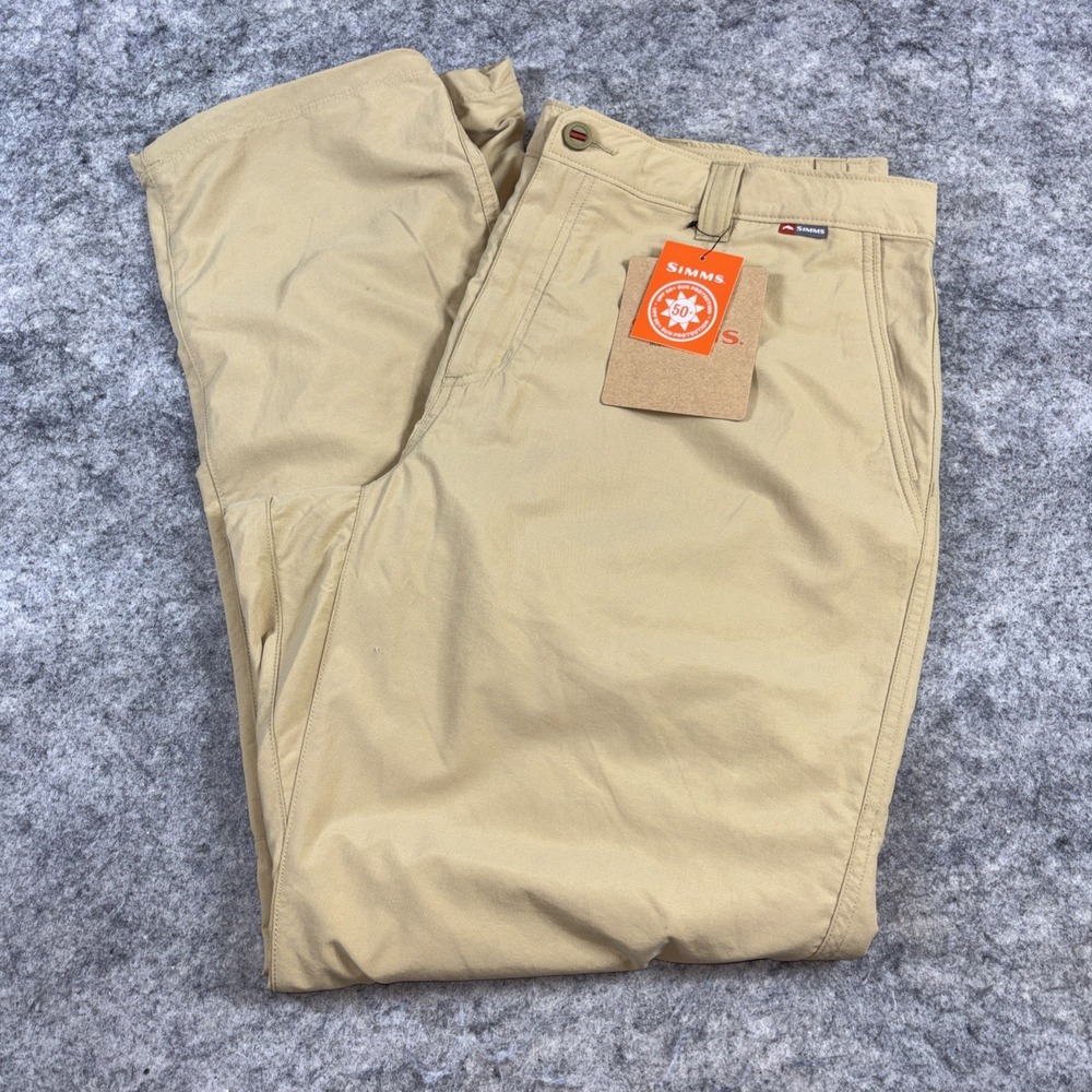 New Simms Superlight Pants Men's 40X34 Tan Fishing Outdoor UPF Water Repellent